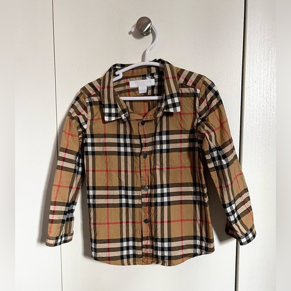 Toddler Burberry Button Down Shirt (2Y/2T) - Picture 2 of 5